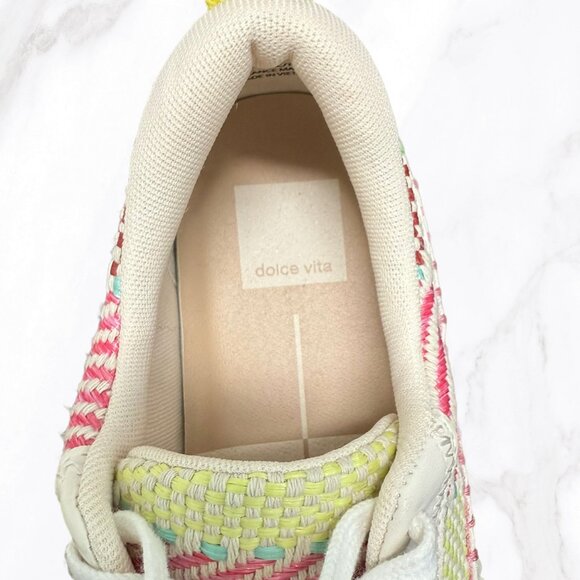 Dolce Vita Women's Pink Woven Denae Fashion Sneakers, Size 9‎ - Picture 6 of 8